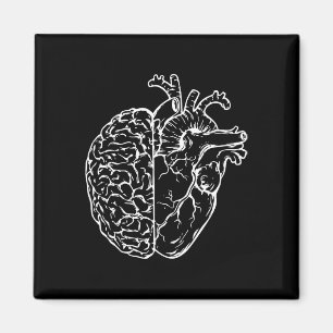 Anatomical Brain Heart Nurse Teacher Student Nursi Magnet
