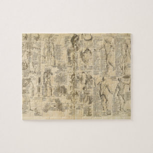 Anatomical Chart from Cyclopaedia 1728 Jigsaw Puzzle