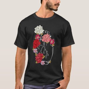 Anatomical Flowers Love Plant Garden Blossom Heart T-Shirt