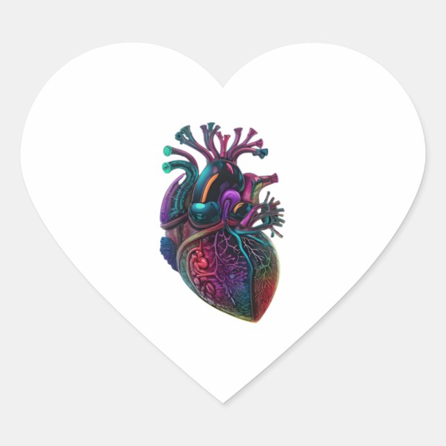 Anatomical Heart  3 Sticker (Front)