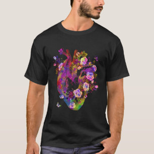Anatomical Heart And Flowers Show Your Love Women T-Shirt