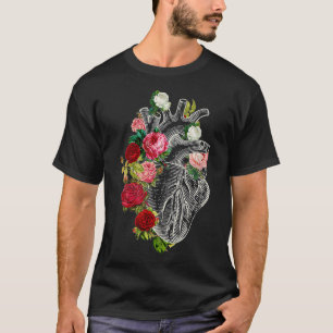 Anatomical Heart And Flowers Show Your Love Women T-Shirt