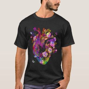 Anatomical Heart And Flowers Show Your Love Women T-Shirt