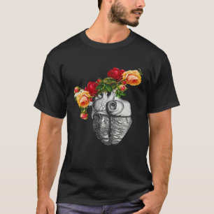 Anatomical Heart And Flowers Show Your Love Women  T-Shirt