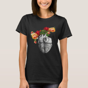 Anatomical Heart And Flowers Show Your Love Women T-Shirt