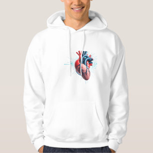 Anatomical Heart – Artistic Medical Illustration Hoodie
