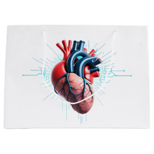 Anatomical Heart – Artistic Medical Illustration Large Gift Bag