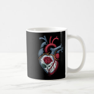 Anatomical Heart Botanical Bloom Biology Rose Vale Coffee Mug