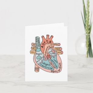 Anatomical Heart, Cardiac ICU Nurse Gift Card