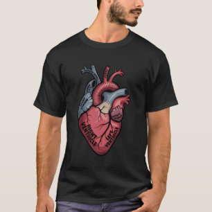 Anatomical Heart Cardiology Medical Cardiac Nurse T-Shirt