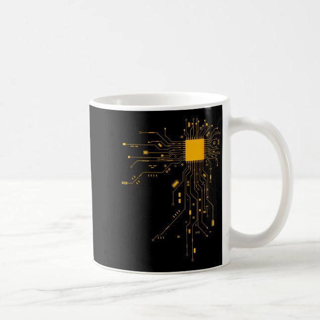Anatomical Heart Cpu Processor Computer Science Pr Coffee Mug (Right)
