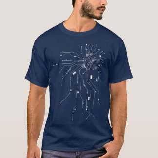 Anatomical Heart CPU Processor PCB Board Computer  T-Shirt