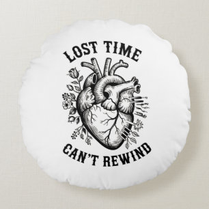 Anatomical Heart Gothic Art Round Cushion