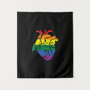Anatomical Heart LGBT_ Tapestry