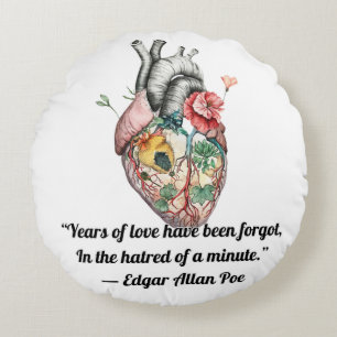 Anatomical Heart Round Cushion