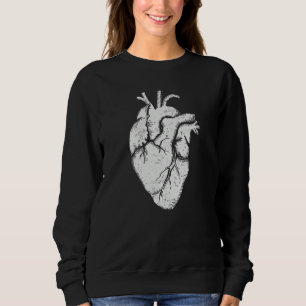 Anatomical Heart Vintage Heart Anatomy Sweatshirt