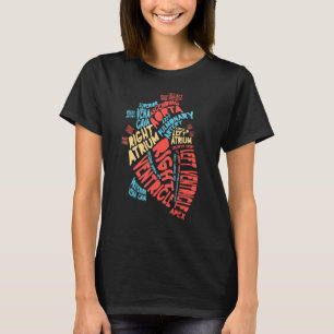 Anatomical Human Heart Cardiology Medical Cardiac T-Shirt