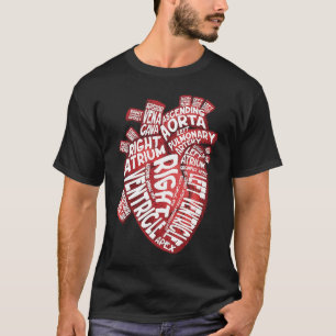 Anatomical Human Heart Cardiology Medical Cardiac T-Shirt