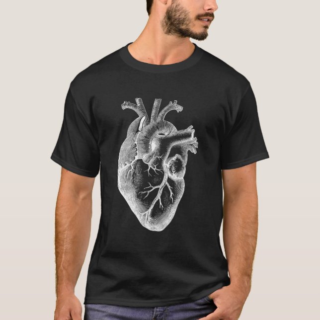 Anatomical Human Heart Medical Doctor Gift Heart A T-Shirt (Front)