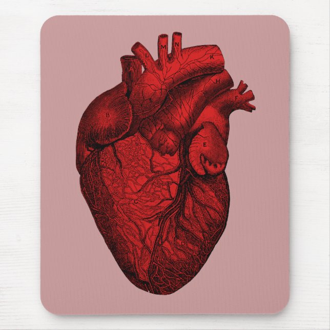 Anatomical Human Heart Mouse Pad (Front)