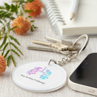Anatomical Lungs with Key Ring