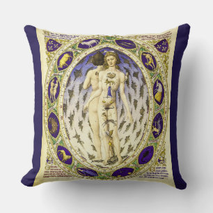 Anatomical Zodiac Man Cushion