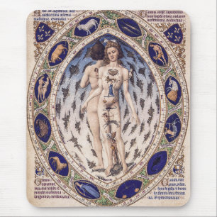 Anatomical Zodiac Man Mouse Pad