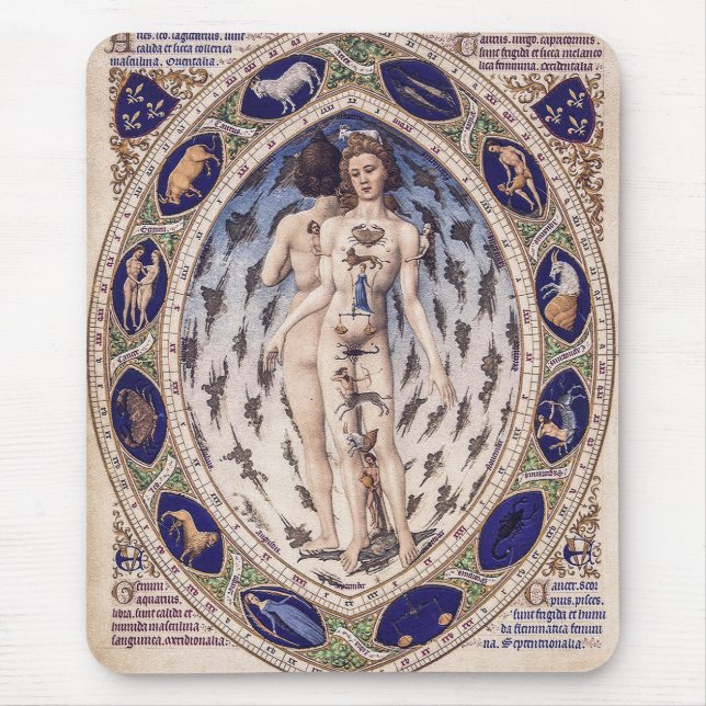  Anatomical Zodiac Man Mouse Pad (Front)