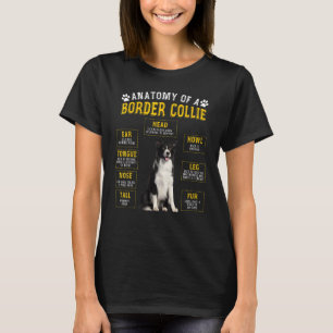 Anatomy Border Collie For Women Men T-Shirt