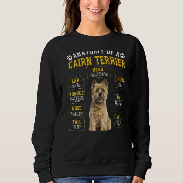 Anatomy Cairn Terrier  For Women Men Sweatshirt (Front)