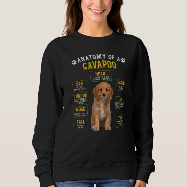Anatomy Cavapoo  For Women Men Sweatshirt (Front)