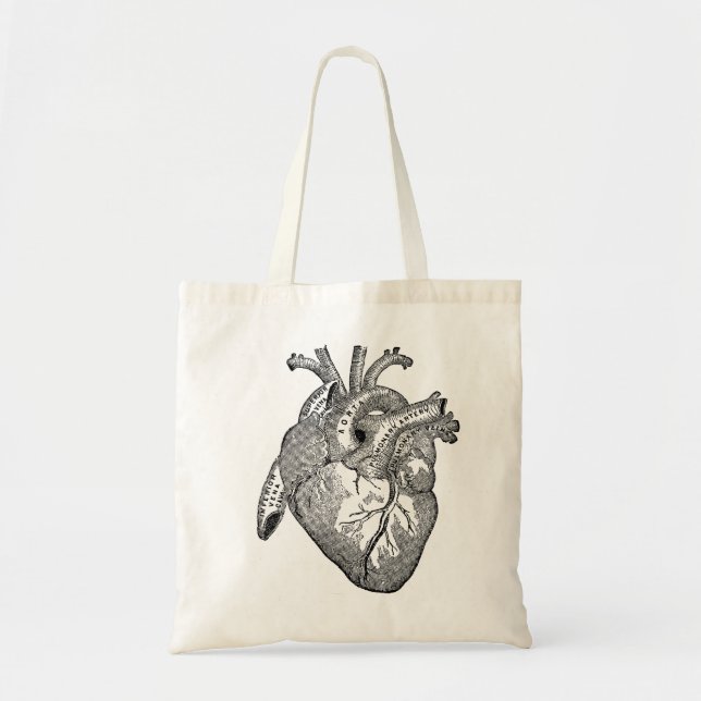 Anatomy Heart Tote Bag (Front)