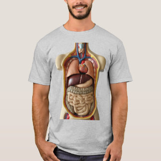 Anatomy internal organs Transparent person T-shirt