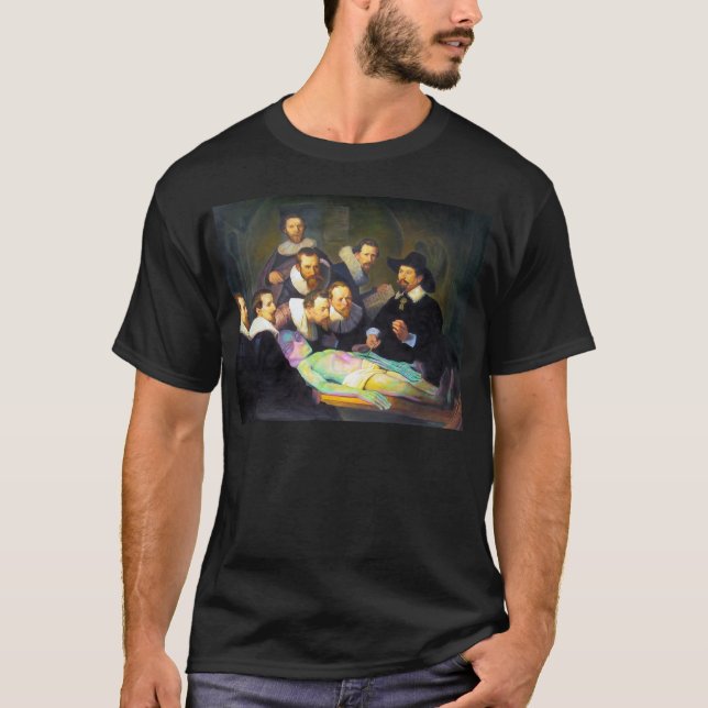 Anatomy Lesson Creative Modern Painting Mens T-Shirt (Front)