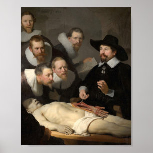 Anatomy Lesson Dr Nicolaes Tulp Rembrandt Poster
