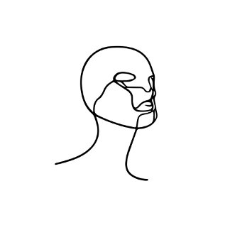 Anatomy minimal line art abtract of a lgbtqi photo print