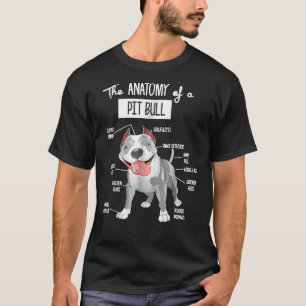 Anatomy Of A American Pitbull Dog Lover Men Women T-Shirt