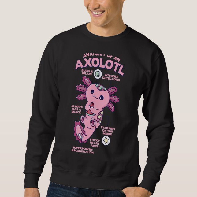 Anatomy Of A Axolotl Sweatshirt (Front)