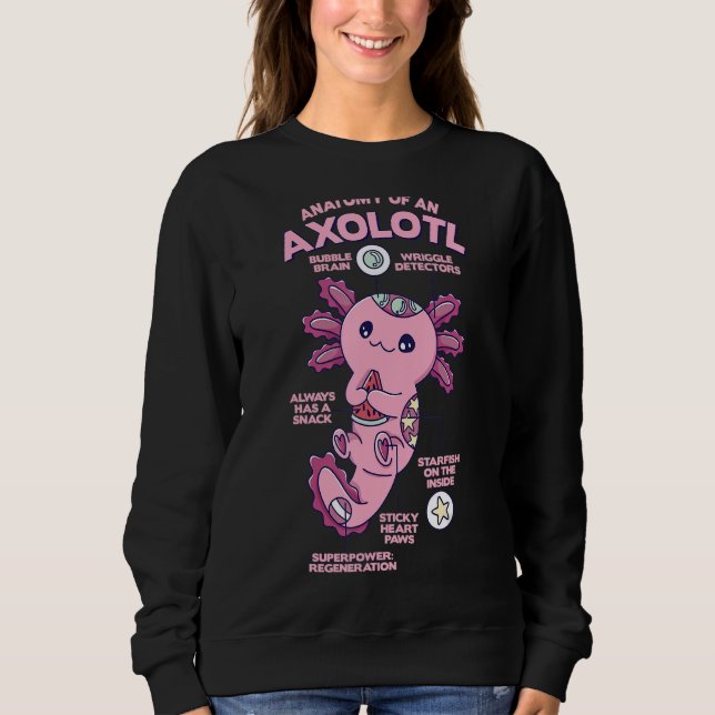 Anatomy Of A Axolotl Sweatshirt (Front)