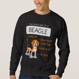 Anatomy Of A Beagle Dog Birthday Sweatshirt