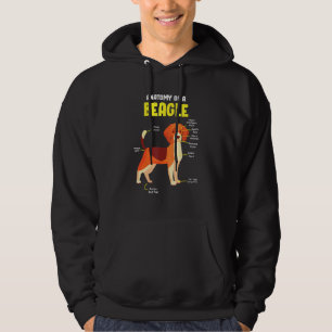 Anatomy Of A Beagle Dog Clothes Outfit Beagle Hoodie