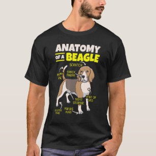 Anatomy Of A Beagle Dog  Puppy Owner Paw Love T-Shirt