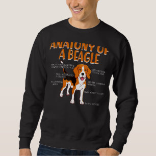 Anatomy Of A Beagle Dogs I Love Animals Puppy Sweatshirt