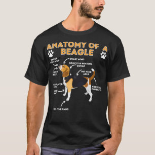Anatomy Of A Beagle Funny Beagle Dog Lover Pet Ow T-Shirt