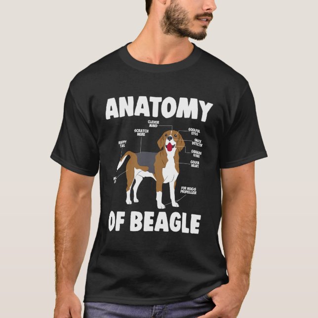 Anatomy Of A Beagle T-Shirt (Front)