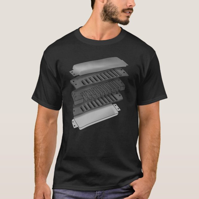 Anatomy Of A Blues Harp T-Shirt (Front)