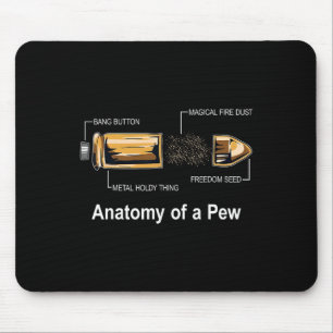 Anatomy Of A Bullet Gift Hunting Lover Gift Mouse Pad