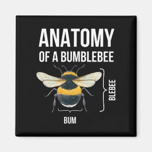 Anatomy Of A Bumblebee Funny Sarcastic Humour Quot Magnet