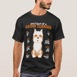 Anatomy Of A Cairn Terrier Dogs Funny T-Shirt