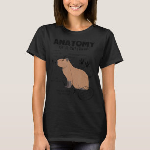 Anatomy Of A Capybara Capybara For Boys Girls T-Shirt